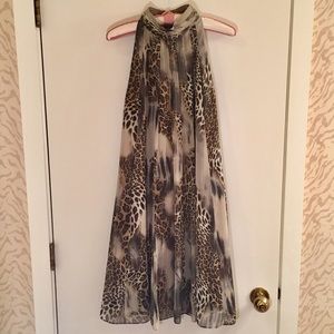 Joseph Ribkoff Animal Print Sleeveless Dress